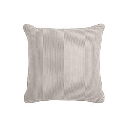 Avis Vente-Unique Lot de 2 coussins en velours côtelé - 45 x 45 cm - 360g/m2 - Taupe - JOVINA