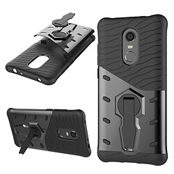 Wewoo Coque renforcée noir pour Xiaomi Redmi 5 Plus PC + TPU Dropproof Sniper Hybride Housse de protection arrière avec 360 degrés de rotation titulaire