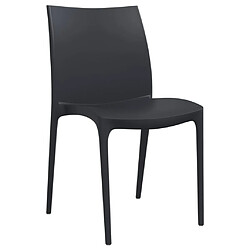 Avis Maison Chic Lot de 2 Chaises de jardin,Fauteuil d'extérieur anthracite 50x46x80 cm polypropylène -MN55403