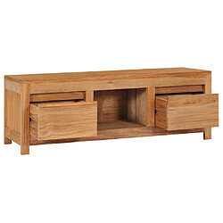 Acheter vidaXL Meuble TV 100x30x35 cm bois de teck massif