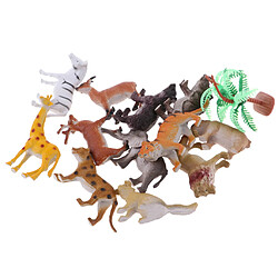 Avis 13 pièce figurine d'action d'animal sauvage en plastique modèle jouet setset enfants sac de remplissage