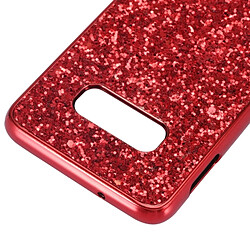 Wewoo étuis Coque Housse Étui de protection TPU antichoc en poudre pour paillettes pour Galaxy S10 (bleu)