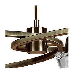 Luminaire Center Suspension Alaska Laiton Antique pas cher