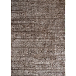 Thedecofactory HORIZON UNI - Tapis contemporain en polyester marron 120x166