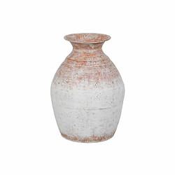 BigBuy Home Vase Blanc Fer 27,5 x 27,5 x 36,5 cm