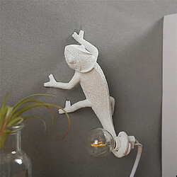 Universal Nordic Seletti lézard lumineux moderne mignon leader résine animal caméléon lampe de table chambre salon maison décoration luminaire (applique style C)