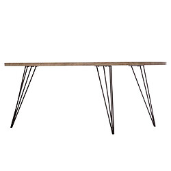 Atmosphera, Createur D'Interieur Table basse design industriel Neile - L. 112 x H. 40 cm - Noir pas cher