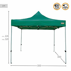 Acheter Tonnelle Aktive Pliable Hauteur réglable Acier Polyester 420D Oxford Vert 300 x 320 x 300 cm