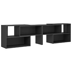 vidaXL Meuble TV Gris 149x30x52 cm Bois d'ingénierie