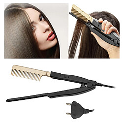 Cheveux électrique Redresseur Humide et Sec Rapide Chaud-up Peigne Cheveux Presse Peigne Chaud Chauffage Brosse Électrique Peigne