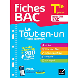 Le tout-en-un tronc commun, terminale générale : nouveau bac