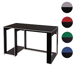 Mendler Bureau HWC-J26, bureau informatique table de bureau, 120x60x76cm ~ noir-gris