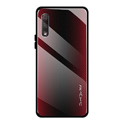 Coque en TPU pente rouge pour votre Huawei Honor 9X Pro/9X