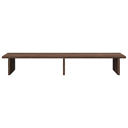 Avis vidaXL Support de moniteur chêne marron 100x27x15 cm bois d'ingénierie