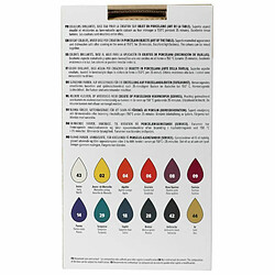 Pebeo Set de 12 peintures base eau porcelaine - 12 x 20 ml