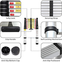 Échelle Télescopique 4.7M Aluminium