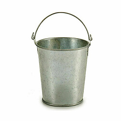 Ibergarden Cache-pot Seau Argenté Zinc 15,5 x 11 x 11 cm (72 Unités)