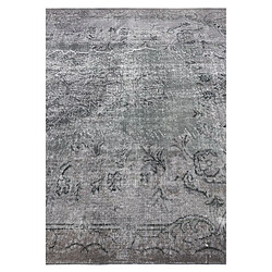 Vidal Tapis de laine 274x175 gris Ultra Vintage pas cher