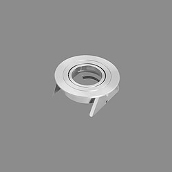 Inspired Downlight 9.5cm Rond 1 x GU10 Max 12W Aluminium, Découpe: 80mm, Douille Incluse