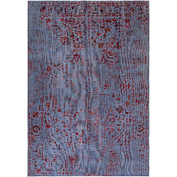 Vidal Tapis de laine 290x200 Bleu Vintage Royal