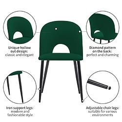 ComfortXL Chaise De Salle À Manger (lot De 6), Vert