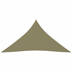 Maison Chic Voile d'ombrage | Voile de parasol | Toile d'ombrage tissu oxford triangulaire 4x5x5 m beige -MN68428