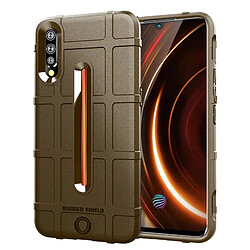 Wewoo Housse Coque de protection en silicone pour une couverture complète, anti-choc et robuste, pour VIVO IQOO (Marron)