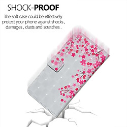 Wewoo Coque Etui à rabat horizontal Sakura Pattern pour iPhone X, avec support et fentes pour cartes, cadre photo porte-monnaie pas cher