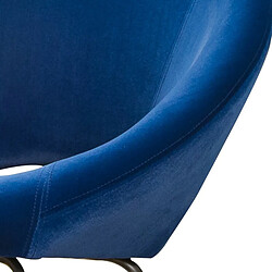 Avis Meubler Design Fauteuil À Bascule Design Lisa - Velours Bleu