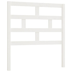 vidaXL Tête de lit Blanc 96x4x100 cm Bois massif de pin