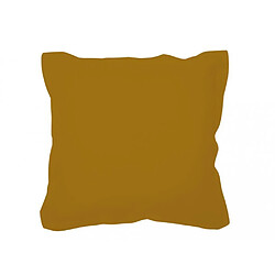 Soleil D'Ocre Coussin déco 60x60 cm en coton PANAMA jaune