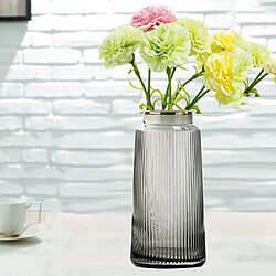 Avis Vase En Verre De Décoration De Table D'affichage De Fleurs Vases à Fleurs Hydroponiques Gris 25cm