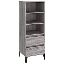 vidaXL Buffet haut Sonoma gris 40x36x110 cm Bois d'ingénierie