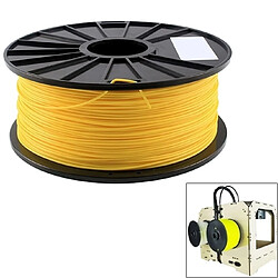 Wewoo Filaments d'imprimante 3D fluorescents d'ABS jaune de 1.75 millimètres, environ 395m 