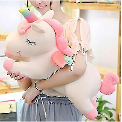 Universal Jouet animal en peluche à licorne de corne arc-en-ciel