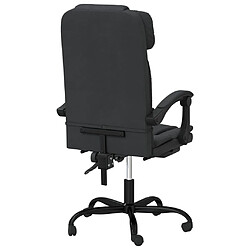 Acheter vidaXL Fauteuil inclinable de bureau Noir Similicuir