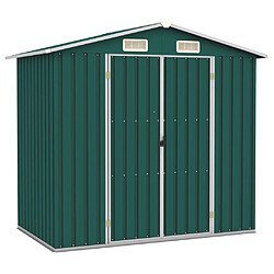 vidaXL Abri de jardin Vert 205x129x183 cm Acier galvanisé