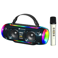 Yonis Enceinte Bluetooth Portable Étanche RGB 30W