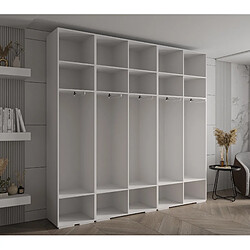 Avis Abiks Meble Inova 1 Armoire avec miroir et portes battantes 236,7/250/47 5 Portes (gris/nero)