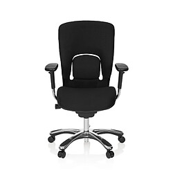 Chaise de bureau / chaise pivotante VAPOR LUX BASE tissu noir hjh OFFICE