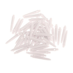 50x Arbres De Fléchettes 2BA Accessoires De Fléchettes Avec Anneaux De Protection 35 Mm Blanc pas cher