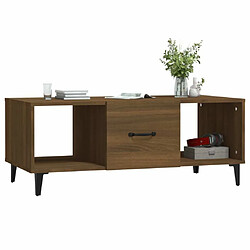 Acheter Maison Chic Table basse,Table Console Table d'appoint, Table pour salon Chêne marron 102x50x40 cm Bois d'ingénierie -MN88755