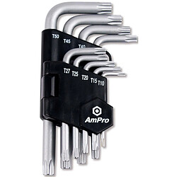 Jeu 9 Clés torx percées AMPRO T22925