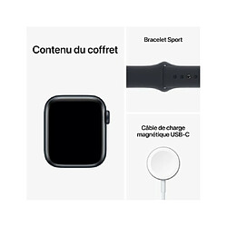 Avis Apple Watch SE (2e génération) GPS 40 mm en Aluminium Noir (Midnight) et Bracelet Sport Noir (Midnight) · Reconditionné