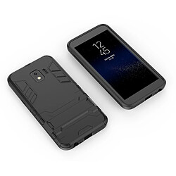 Wewoo Coque antichoc PC + TPU pour Galaxy J2 Core, avec support (Noir)