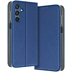 Avizar Étui pour Samsung Galaxy M35 Clapet Porte-carte et Support Bleu