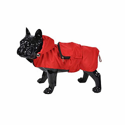 Paris Prix Imperméable pour Chien Capuche & Poche 40cm Rouge