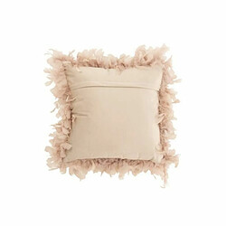 Paris Prix Coussin Déco Plumes 45x45 - Rose Poudré