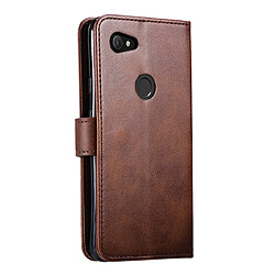 Avis Wewoo Housse Coque Pour Google Pixel 3a XL GUSSIM Business Style Étui en cuir à rabat horizontal avec support et fentes cartes et portefeuille marron