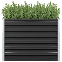 Maison Chic Jardinière,Lit surélevé de jardin - Bac à fleurs - pot de fleur Anthracite 100x40x77 cm Acier galvanisé -GKD44299